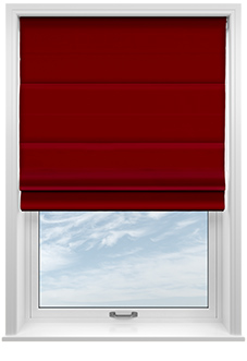 Windsor, Red - Roman Blind